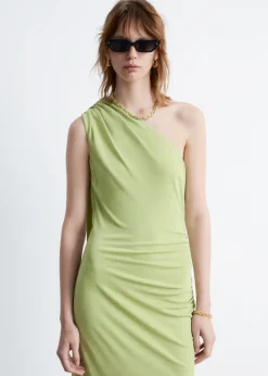 & Other Stories One-Shoulder-Midikleid mit Schal