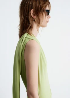 & Other Stories One-Shoulder-Midikleid mit Schal