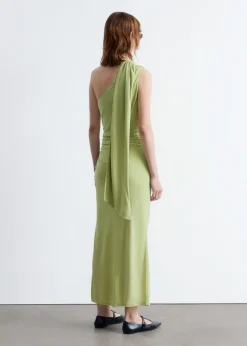 & Other Stories One-Shoulder-Midikleid mit Schal