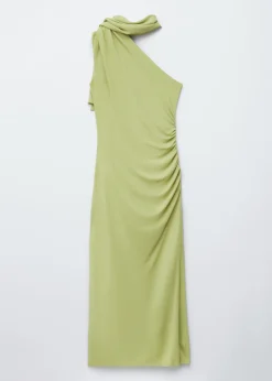 & Other Stories One-Shoulder-Midikleid mit Schal