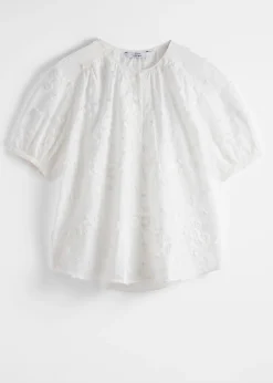 & Other Stories Oversized-Bluse mit Puffärmeln