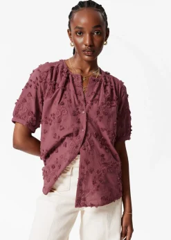 & Other Stories Oversized-Bluse mit Puffärmeln