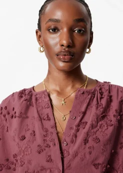 & Other Stories Oversized-Bluse mit Puffärmeln