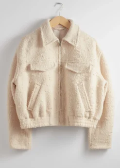 & Other Stories Oversized-Jacke mit Reißverschluss