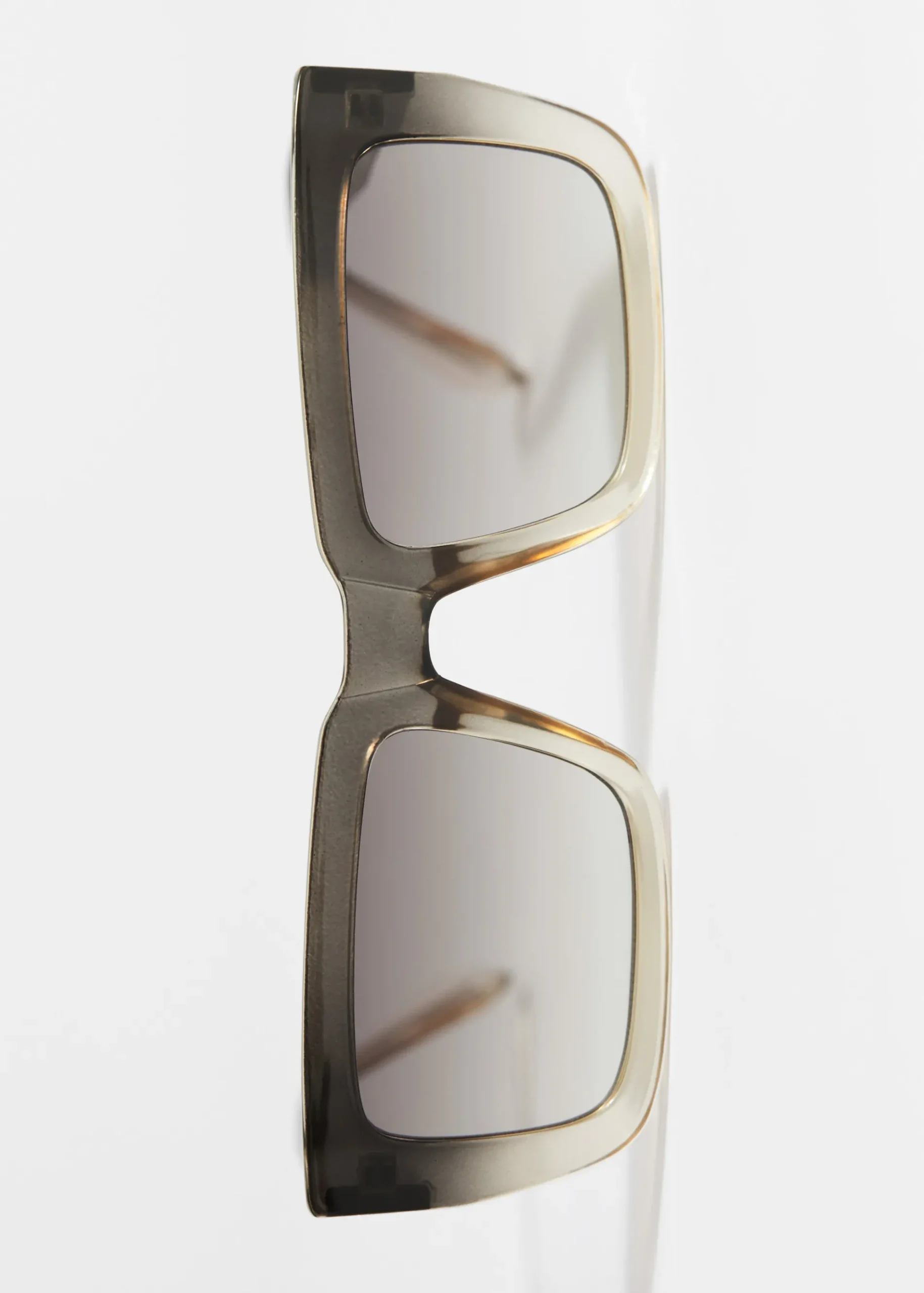 & Other Stories Oversized-Sonnenbrille mit eckigem Rahmen