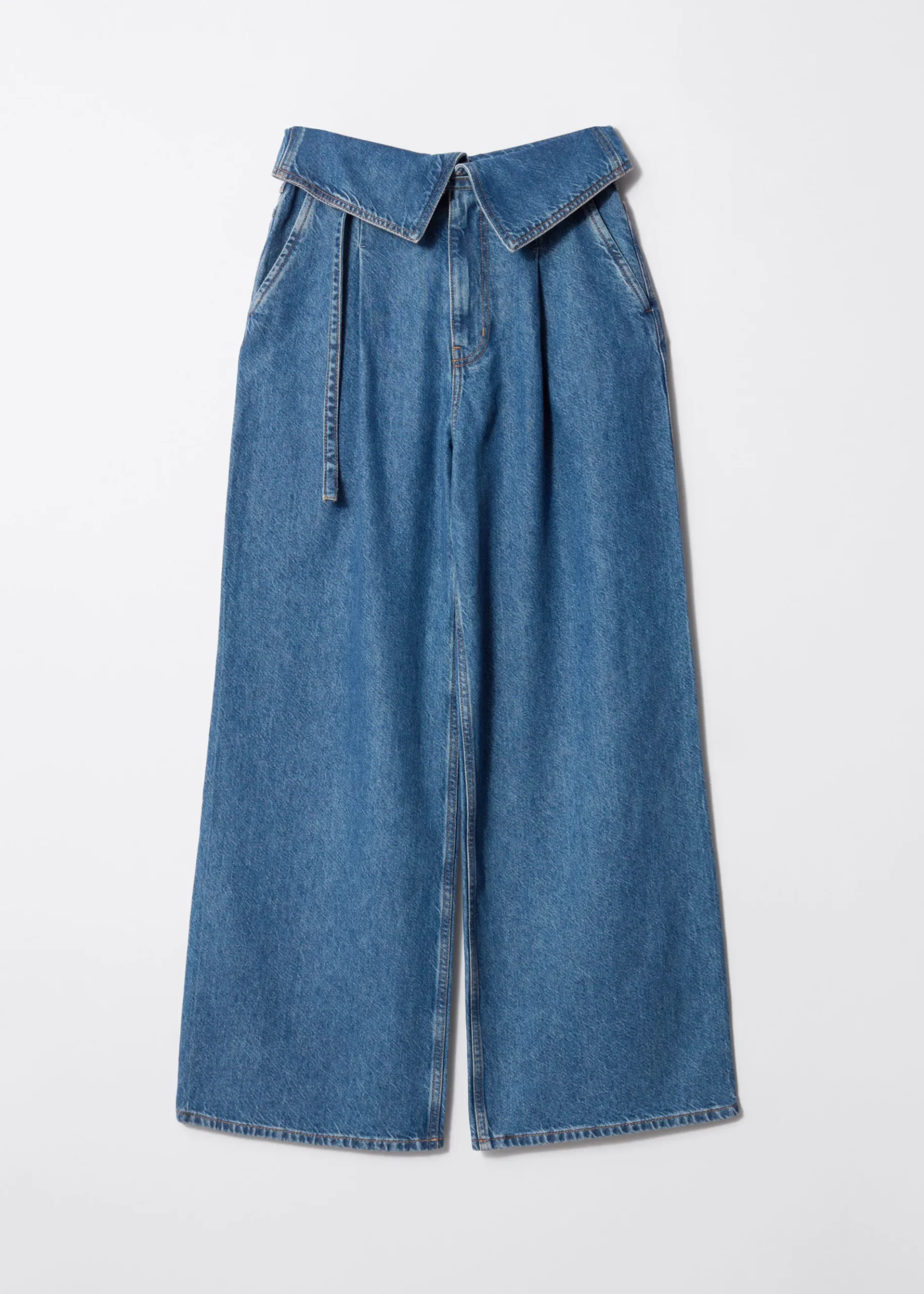 & Other Stories Paperbag-Jeans mit weitem Bein