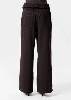 & Other Stories Paperbag-Jeans mit weitem Bein