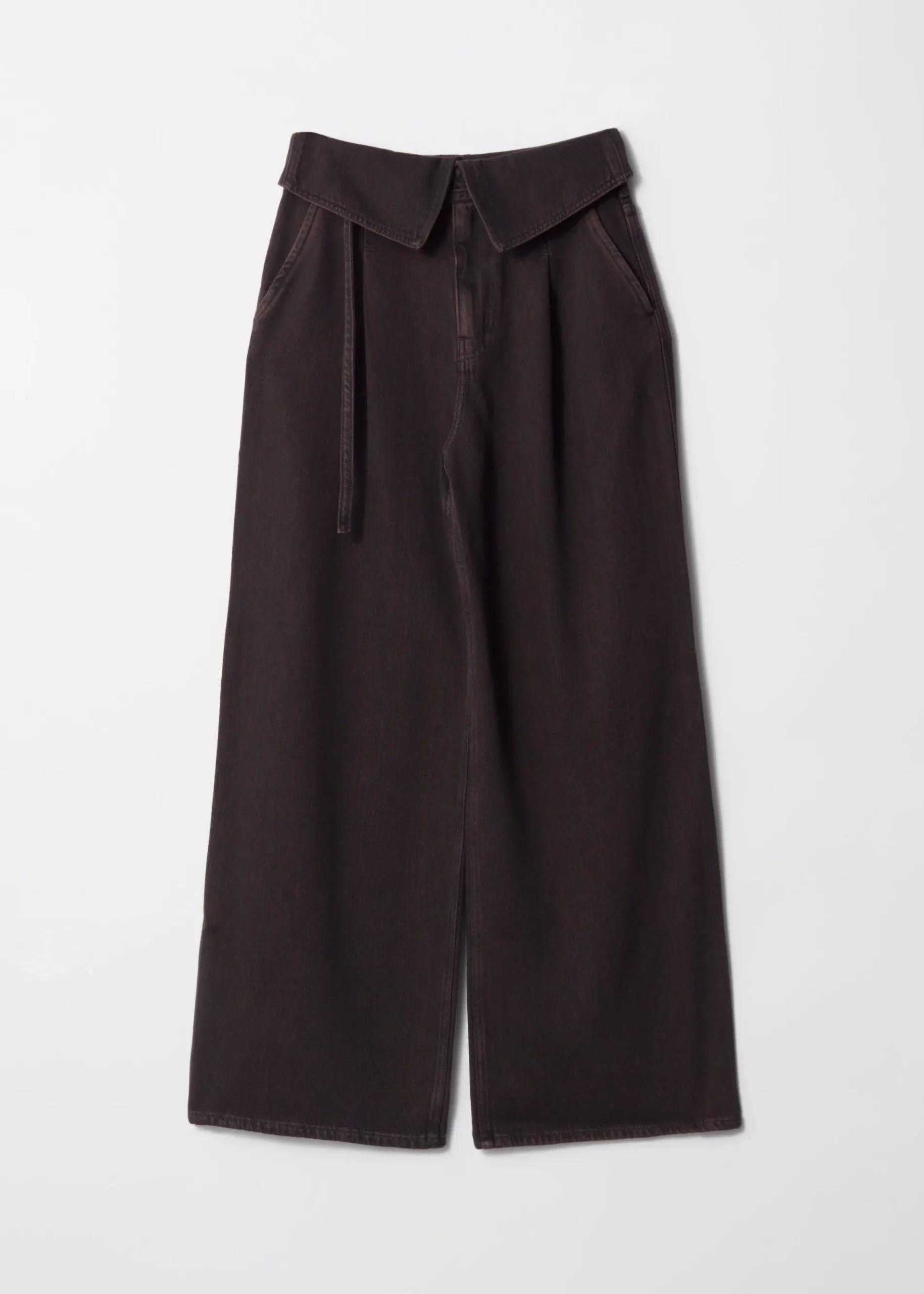 & Other Stories Paperbag-Jeans mit weitem Bein