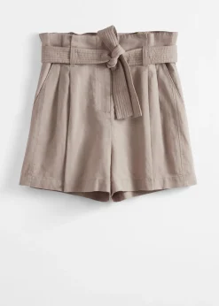 & Other Stories Paperbag-Shorts aus Leinen-Mix