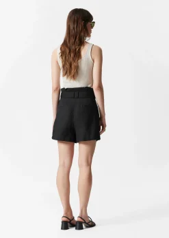 & Other Stories Paperbag-Shorts aus Leinen-Mix