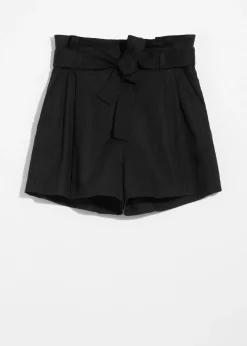 & Other Stories Paperbag-Shorts aus Leinen-Mix