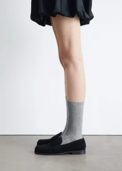 & Other Stories Penny-Loafer aus Veloursleder