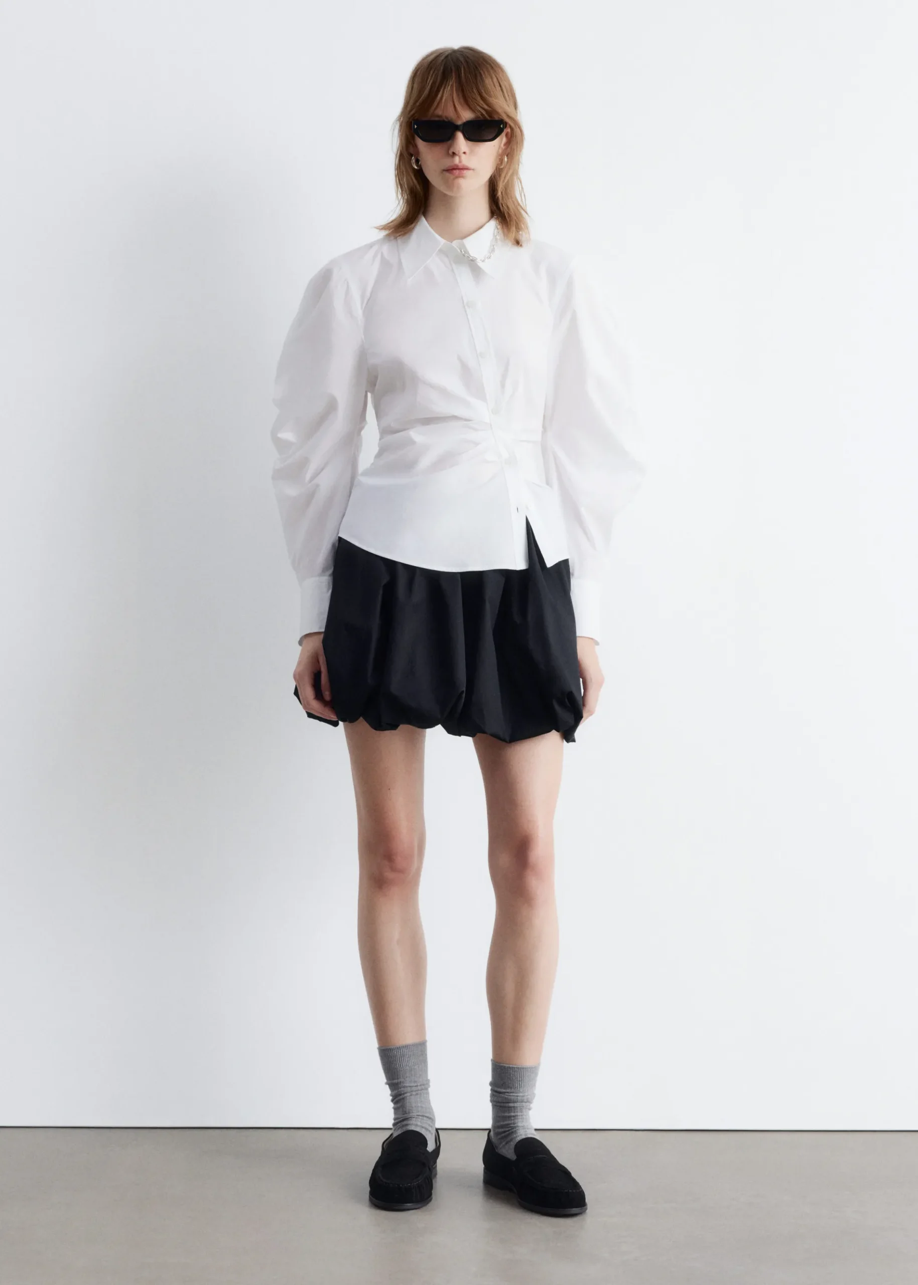& Other Stories Penny-Loafer aus Veloursleder