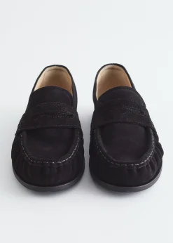 & Other Stories Penny-Loafer aus Veloursleder