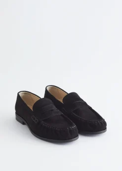 & Other Stories Penny-Loafer aus Veloursleder