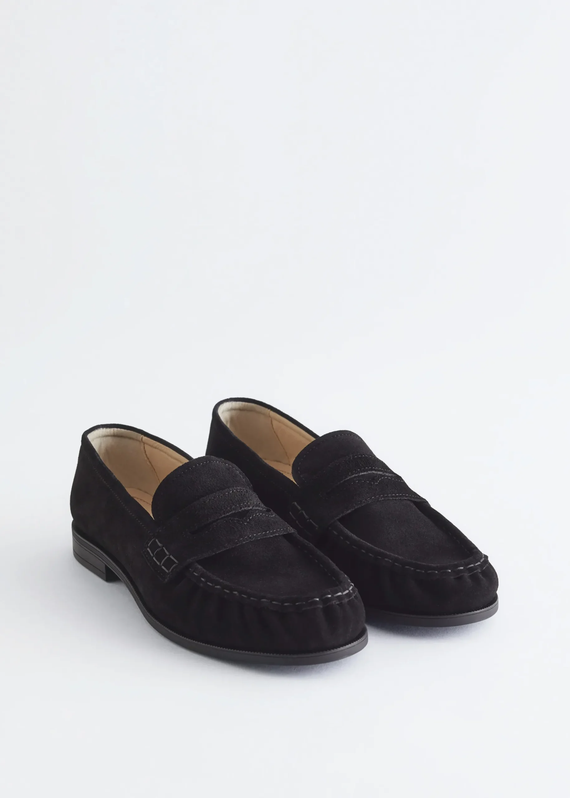 & Other Stories Penny-Loafer aus Veloursleder