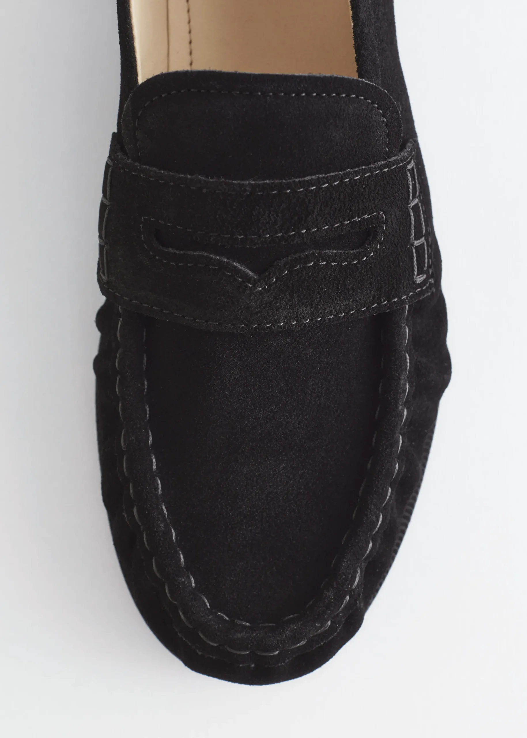 & Other Stories Penny-Loafer aus Veloursleder