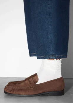 & Other Stories Penny-Loafer aus Veloursleder