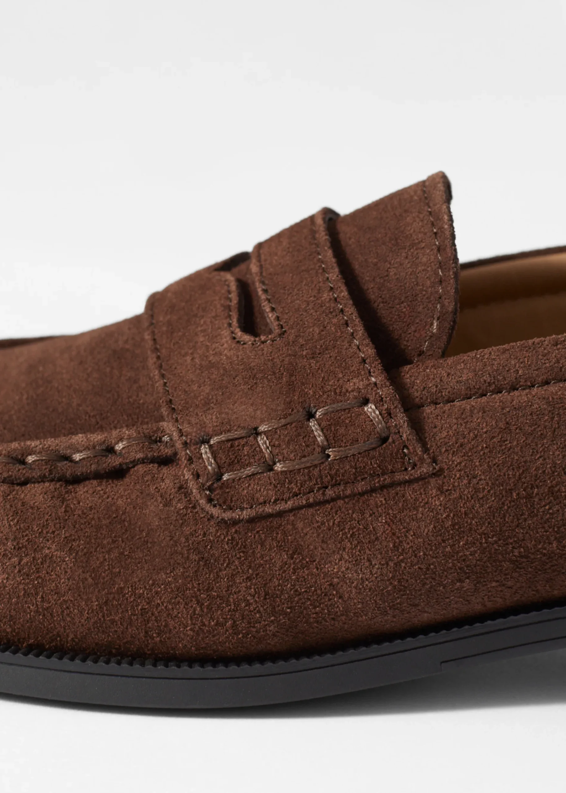 & Other Stories Penny-Loafer aus Veloursleder