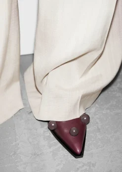 & Other Stories Perlenbesetzte Leder-Mules