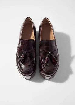 & Other Stories Plateau-Loafer aus Leder