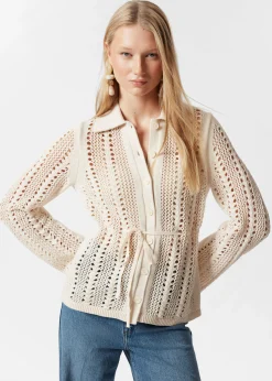 & Other Stories Pointelle-Strickjacke