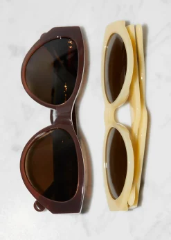 & Other Stories Polarisierte Cat-Eye-Sonnenbrille aus Acetat