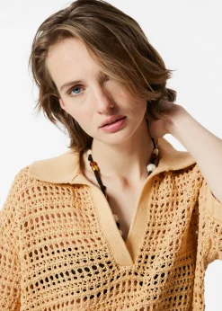 & Other Stories Poloshirt aus Pointelle-Strick