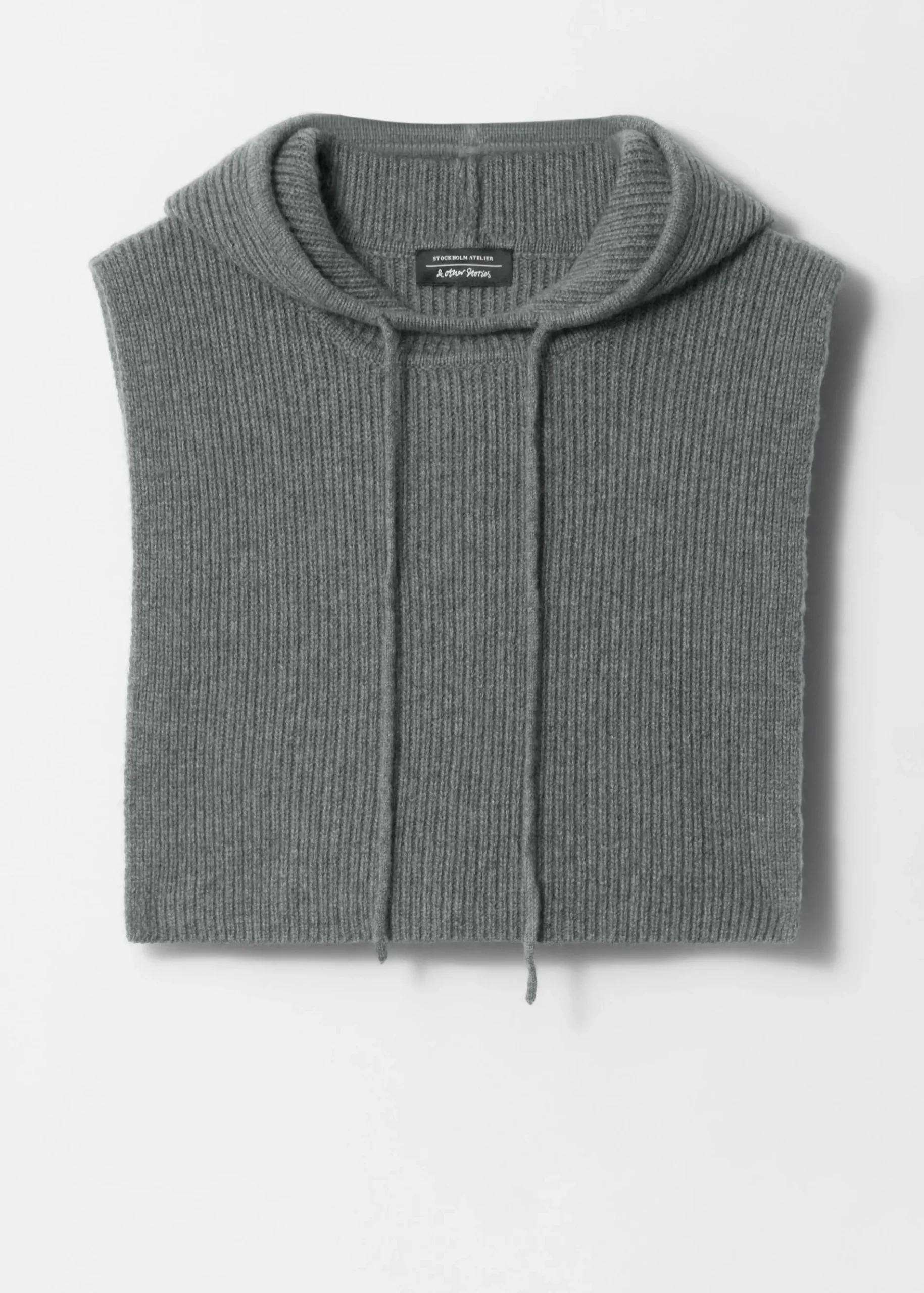 & Other Stories Poncho aus Wolle mit Kapuze
