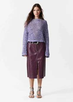 & Other Stories Pullover mit Lochstrickmuster