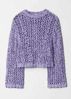 & Other Stories Pullover mit Lochstrickmuster