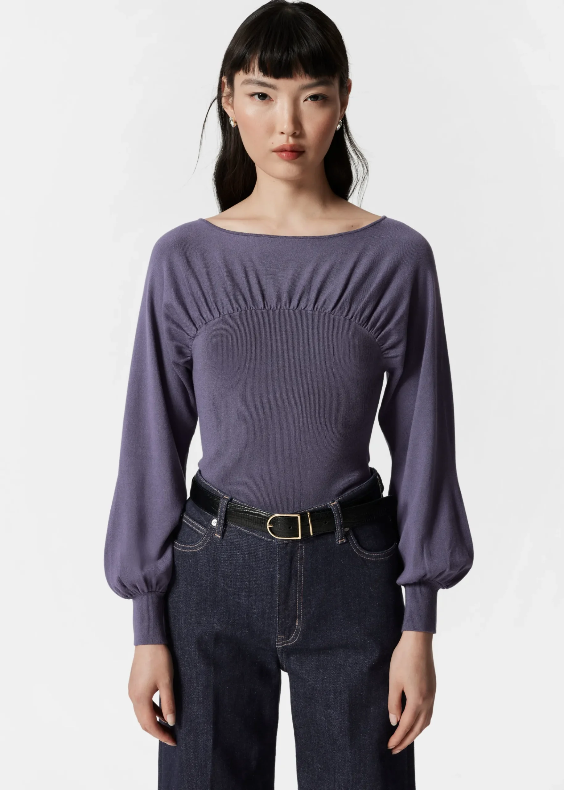 & Other Stories Pullover mit Raffungen