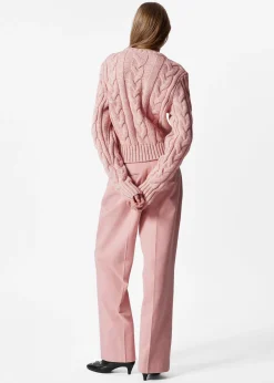 & Other Stories Pullover mit Zopfstrickmuster