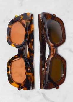 & Other Stories Rechteckige Sonnenbrille aus Acetat
