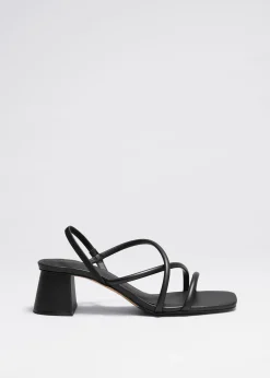 & Other Stories Riemchensandalen mit Blockabsatz