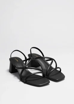 & Other Stories Riemchensandalen mit Blockabsatz