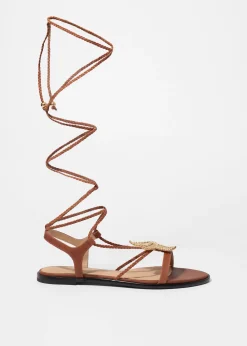 & Other Stories Riemchensandalen mit Verzierungen