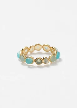 & Other Stories Ring mit organischen Glassteinen