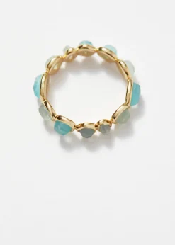 & Other Stories Ring mit organischen Glassteinen