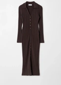 & Other Stories Rippstrick-Maxikleid aus Wolle