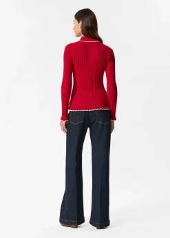 & Other Stories Rippstrick-Poloshirt