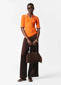 & Other Stories Rippstrick-Poloshirt
