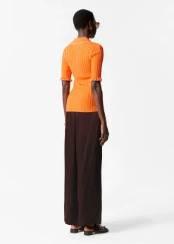 & Other Stories Rippstrick-Poloshirt