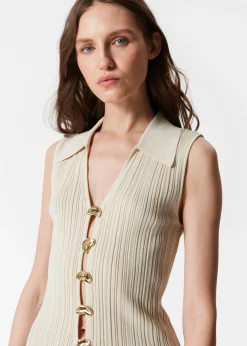 & Other Stories Rippstrick-Tanktop mit Kragen