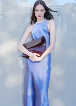 & Other Stories Ärmelloses Midikleid aus Satin