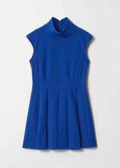 & Other Stories Rollkragen-Minikleid mit Falten