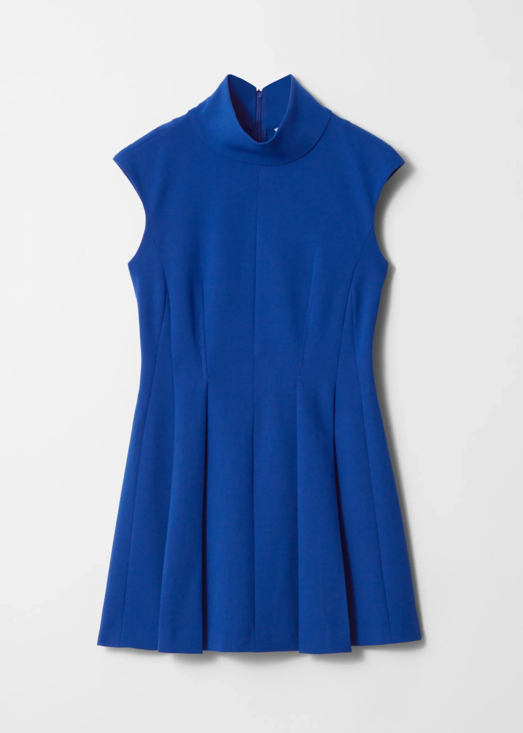 & Other Stories Rollkragen-Minikleid mit Falten