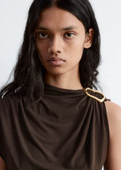 & Other Stories Ruche GoldBuckle Top