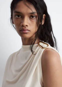 & Other Stories Ruche GoldBuckle Top