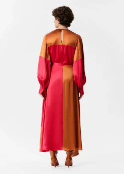 & Other Stories Satinbluse in Colour-Block-Optik